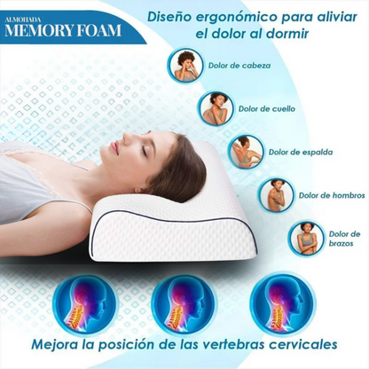 ReposePlus® Almohada Ortopedica Con Alineación Cervical Perfecta